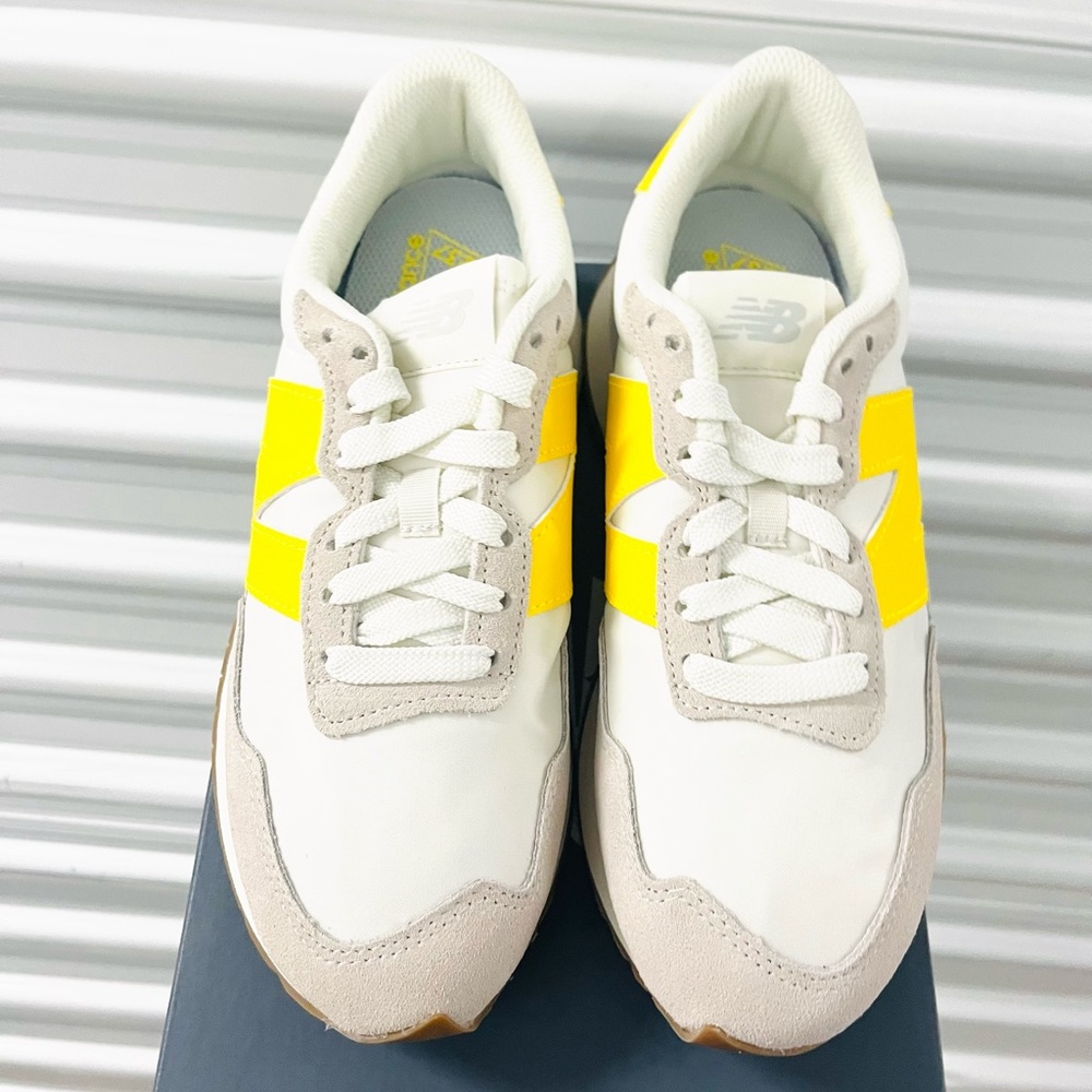 NEW New Balance 237 Casual Women's Sneakers Shoes White Yellow various sizes - Picture 12 of 12